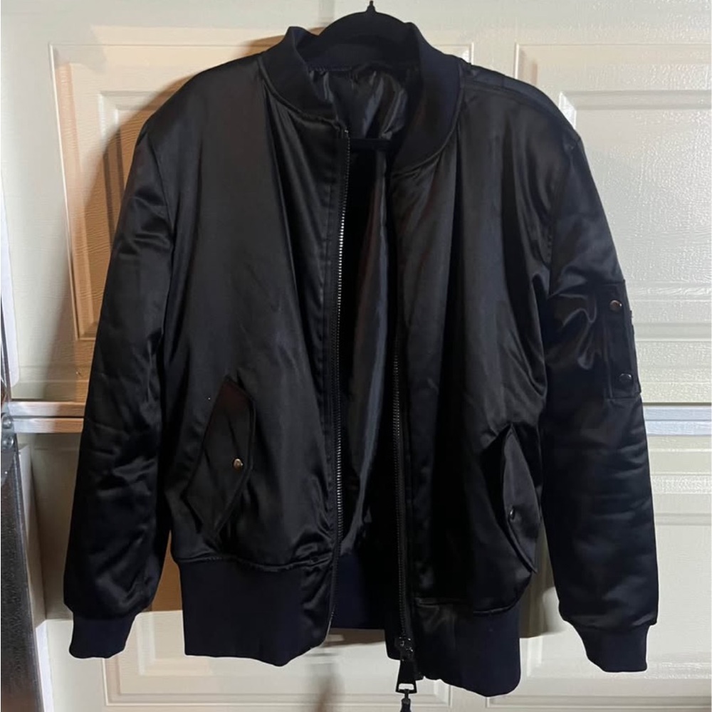 Black Bomber Jacket